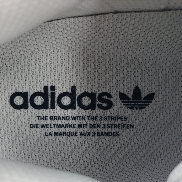 adidas Superstar Originals Men's Shoes White/Red/Dark Navy Shell Toe - Picture 9 of 10